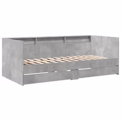 Divano Letto con Cassetti Grigio Cemento 75x190 cm Multistratocod mxl 115047 - Vista aggiuntiva 3