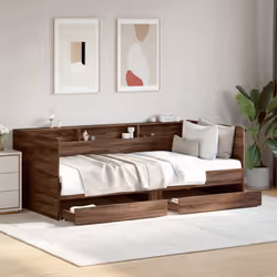 Questo letto da giorno 2 in 1 con i cassetti, che funge sia da divano che da letto, è un'aggiunta pratica e accattivante al v ...
