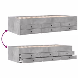 VidaXL 3280884 divano Divano letto Grigio - Vista aggiuntiva 7