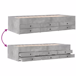 VidaXL 3280891 divano Divano letto Grigio - Vista aggiuntiva 7