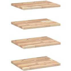 Mensole da Parete 4 pz 40x30x2 cm Legno Acacia Non Trattato vidaXL