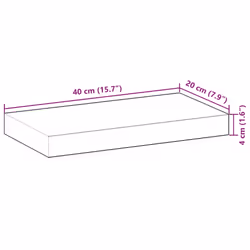 VidaXL 3279599 scaffale Legno di acacia - Vista aggiuntiva 7