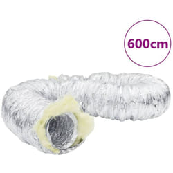 Condotto di Ventilazione Isolato in Alluminio 6m Ø12,5cm Vidaxl 720985