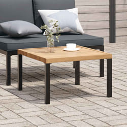vidaXL Tavolino da Salotto da Giardino 65x65x40 cm in Alluminio