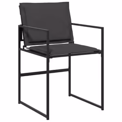 VidaXL 4008584 sedia da esterno Terrazzo Seduta imbottita Acciaio, Tessile Grigio - Vista aggiuntiva 5
