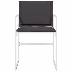 VidaXL 4008590 sedia da esterno Terrazzo Seduta imbottita Acciaio, Tessile Antracite - Vista aggiuntiva 4