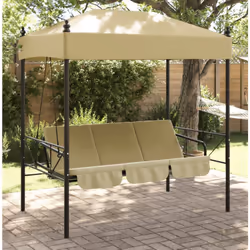 Questa panca a dondolo da giardino è perfetta per socializzare con gli amici o godersi l'estate con la famiglia. Funzione 2 i ...