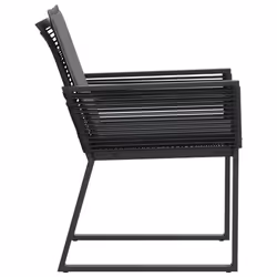 VidaXL 4008115 sedia da esterno Terrazzo Seduta imbottita Rattan sintetico, Acciaio Antracite - Vista aggiuntiva 6