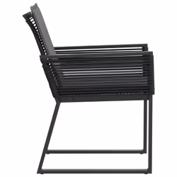 VidaXL 4008116 sedia da esterno Terrazzo Seduta imbottita Rattan sintetico, Acciaio Antracite - Vista aggiuntiva 6