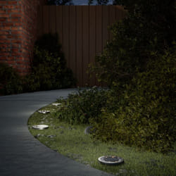 Luci Solari da Terra con Picchetti da Esterno 4pz Bianco Caldo Vidaxl 522087