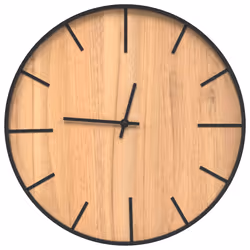 vidaXL Orologio a Parete Marrone Ø39 cm in Ferro e Legno Multistrato - Vista aggiuntiva 2