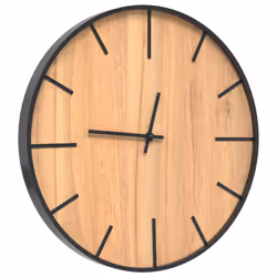 vidaXL Orologio a Parete Marrone Ø39 cm in Ferro e Legno Multistrato - Vista aggiuntiva 3