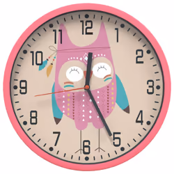 vidaXL Orologio da Parete Rosa Ø25,5 cm Polistirene e Vetro - Vista aggiuntiva 2
