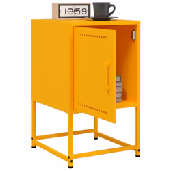 VidaXL 846452 comodino Giallo - Vista aggiuntiva 4
