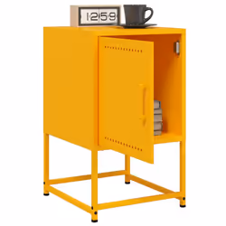 VidaXL 846453 comodino Giallo - Vista aggiuntiva 4