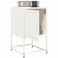 VidaXL 846457 comodino Bianco - Vista aggiuntiva 4