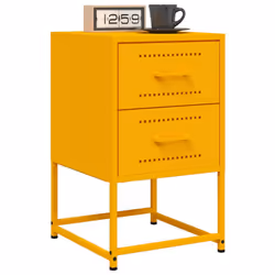 VidaXL 846464 comodino Giallo - Vista aggiuntiva 4