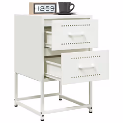 VidaXL 846468 comodino Bianco - Vista aggiuntiva 5