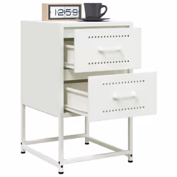VidaXL 846469 comodino Bianco - Vista aggiuntiva 5