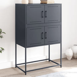 vidaXL Credenza Antracite 68,5x38,5x107 cm in Acciaio