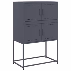 vidaXL Credenza Antracite 68,5x38,5x107 cm in Acciaio - Vista aggiuntiva 2
