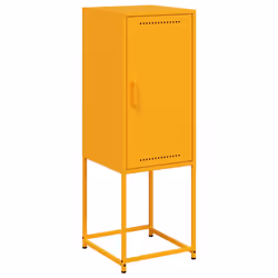 vidaXL Credenza Giallo Senape 36x39x107 cm in Acciaio - Vista aggiuntiva 2