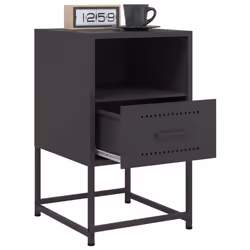 VidaXL 846555 comodino Nero - Vista aggiuntiva 4