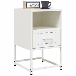 VidaXL 846564 comodino Bianco - Vista aggiuntiva 4