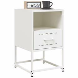 VidaXL 846565 comodino Bianco - Vista aggiuntiva 4