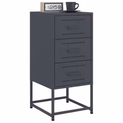 VidaXL 846583 comodino Antracite - Vista aggiuntiva 4