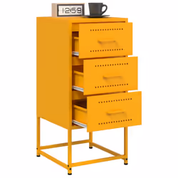 VidaXL 846585 comodino Giallo - Vista aggiuntiva 4