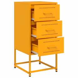 VidaXL 846585 comodino Giallo - Vista aggiuntiva 8