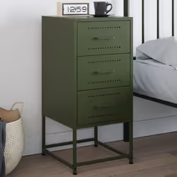 VidaXL 846586 comodino Oliva