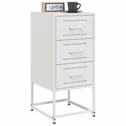 VidaXL 846588 comodino Bianco - Vista aggiuntiva 4