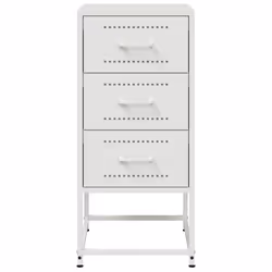VidaXL 846588 comodino Bianco - Vista aggiuntiva 6