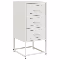 VidaXL 846589 comodino Bianco - Vista aggiuntiva 5