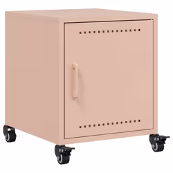 vidaXL Comodino Rosa 36x38,5x43,5 cm in Acciaio - Vista aggiuntiva 2