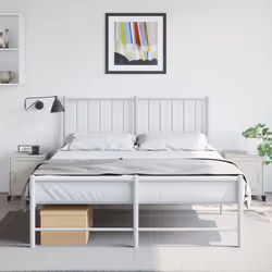 vidaXL Comodini 2 pz Bianchi 36x39x43,5 cm in Acciaio - Vista aggiuntiva 3