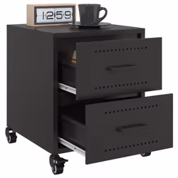 VidaXL 846626 comodino Nero - Vista aggiuntiva 4