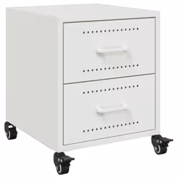 VidaXL 846637 comodino Bianco - Vista aggiuntiva 5