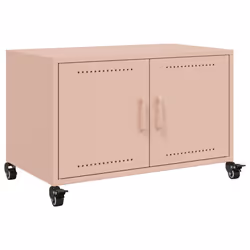 vidaXL Mobile TV Rosa 68x39x43,5 cm in Acciaio - Vista aggiuntiva 2