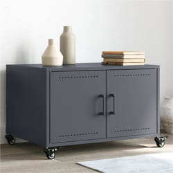 vidaXL Tavolino Antracite 68x50x43,5 cm in Acciaio Laminato a Freddo