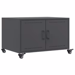 vidaXL Tavolino Antracite 68x50x43,5 cm in Acciaio Laminato a Freddo - Vista aggiuntiva 2