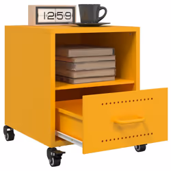 VidaXL 846710 comodino Giallo - Vista aggiuntiva 4