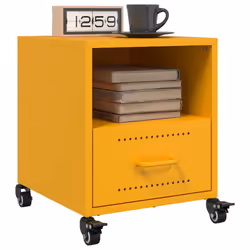 VidaXL 846710 comodino Giallo - Vista aggiuntiva 5
