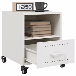 VidaXL 846715 comodino Bianco - Vista aggiuntiva 4