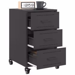 VidaXL 846728 comodino Nero - Vista aggiuntiva 5