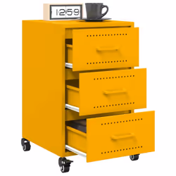VidaXL 846731 comodino Giallo - Vista aggiuntiva 5