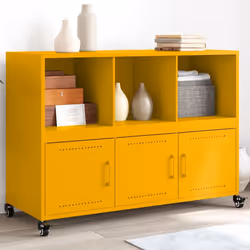 Colore: Giallo senape Materiale: Acciaio laminato a freddo Dimensioni: 100,5 x 39 x 72 cm (L x L x A) Con 3 scomparti Con 3 a ...