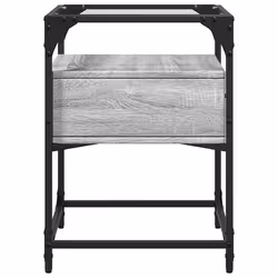 VidaXL 846080 comodino Grigio - Vista aggiuntiva 5